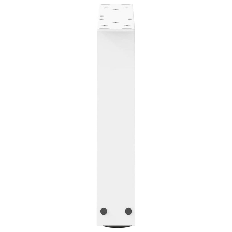 vidaXL 2 db fehér, V-alakú acél dohányzóasztal láb 40 x (30-31,3) cm