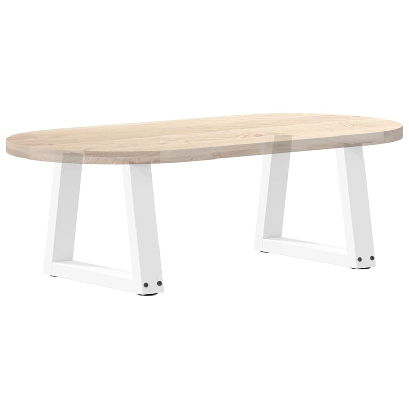vidaXL 2 db fehér, V-alakú acél dohányzóasztal láb 40 x (30-31,3) cm