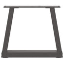 vidaXL 2 db antracitszürke, V-alakú acél dohányzóasztal láb 40 x (30-31,3) cm