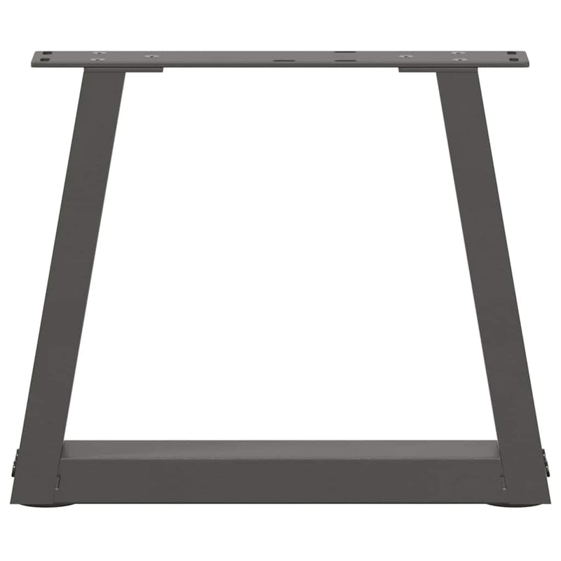 vidaXL 2 db antracitszürke, V-alakú acél dohányzóasztal láb 40 x (30-31,3) cm