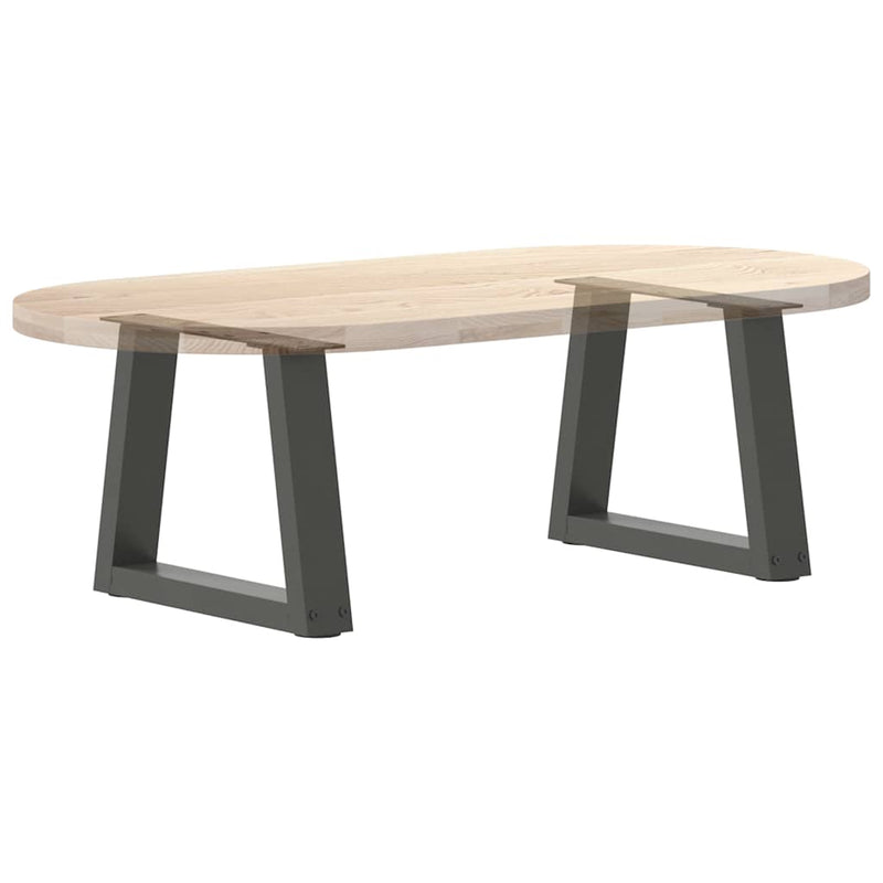 vidaXL 2 db antracitszürke, V-alakú acél dohányzóasztal láb 40 x (30-31,3) cm