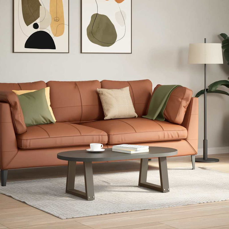 vidaXL 2 db V-alakú natúr acél dohányzóasztal láb 40 x (30-31,3) cm