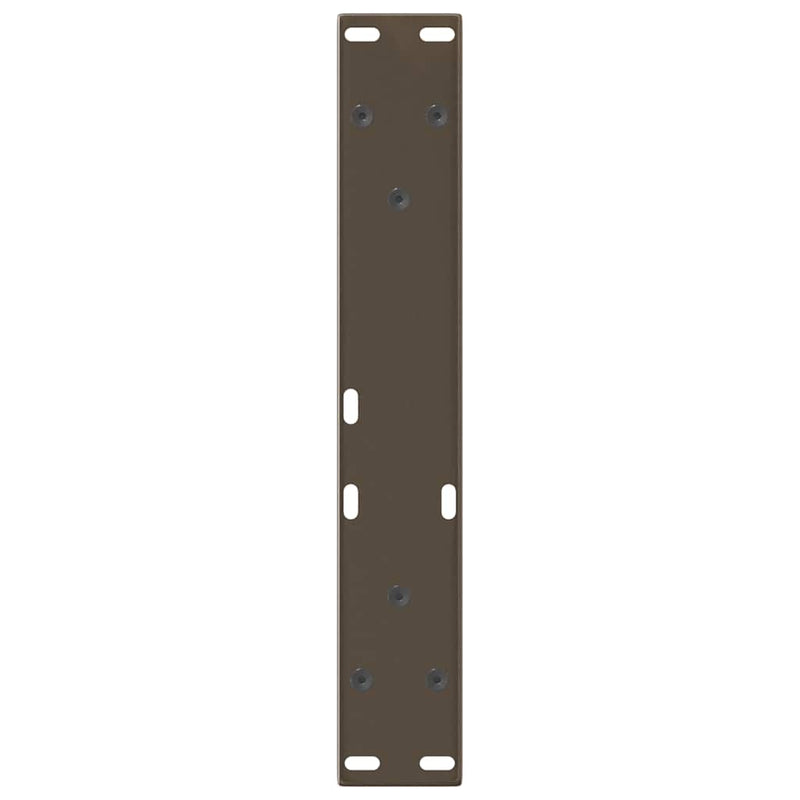 vidaXL 2 db V-alakú natúr acél dohányzóasztal láb 40 x (30-31,3) cm