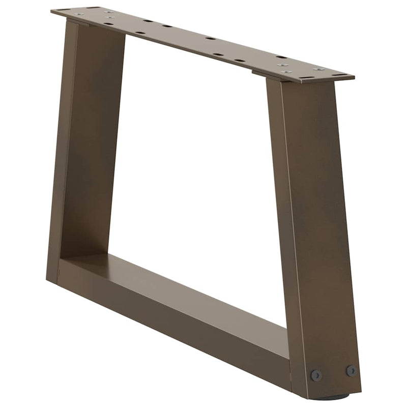 vidaXL 2 db V-alakú natúr acél dohányzóasztal láb 50x(30-31,3) cm