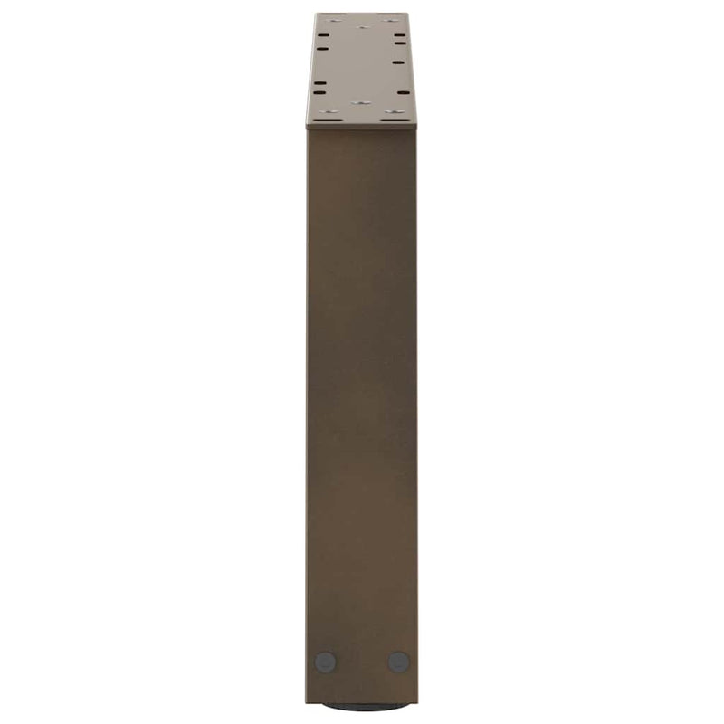 vidaXL 2 db V-alakú natúr acél dohányzóasztal láb 50x(30-31,3) cm