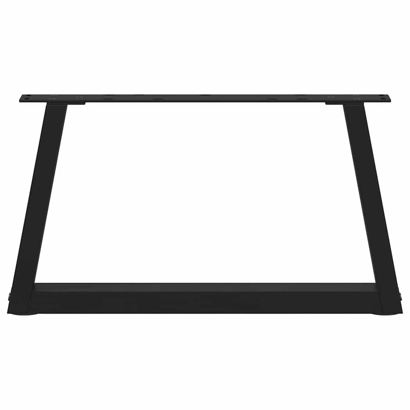 vidaXL 2 db fekete, V-alakú acél dohányzóasztal láb 60 x (30-31,3) cm