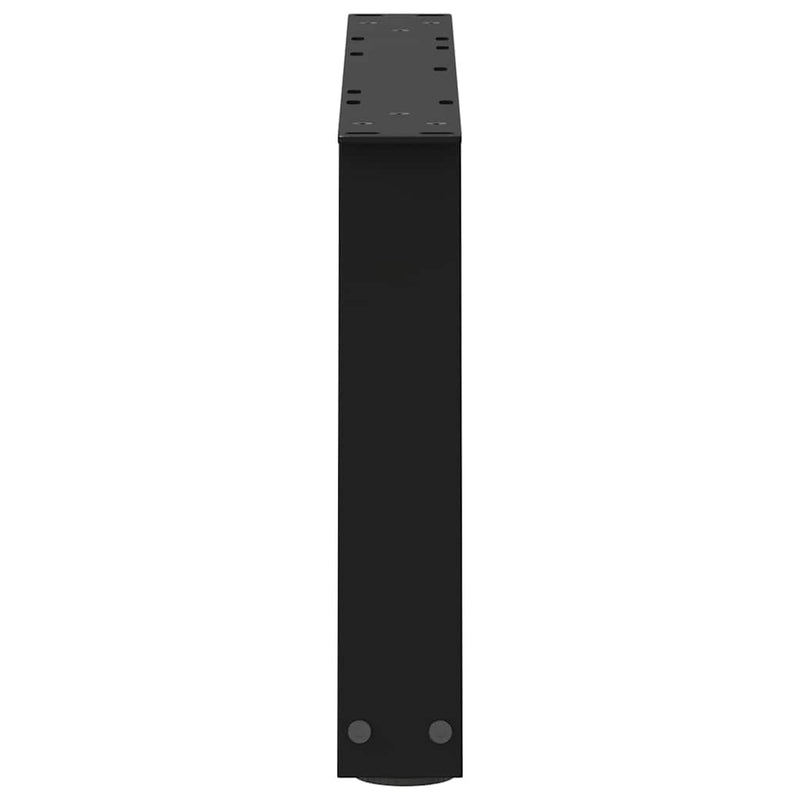 vidaXL 2 db fekete, V-alakú acél dohányzóasztal láb 60 x (30-31,3) cm