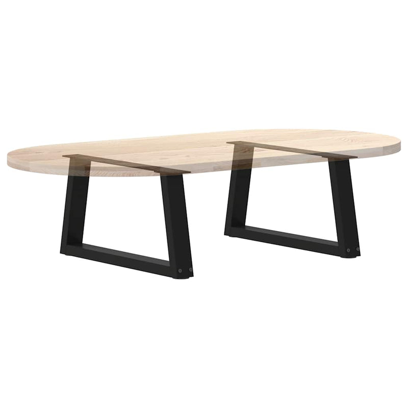 vidaXL 2 db fekete, V-alakú acél dohányzóasztal láb 60 x (30-31,3) cm