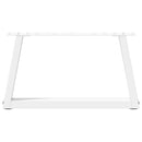 vidaXL 2 db fehér, V-alakú acél dohányzóasztal láb 60 x (30-31,3) cm