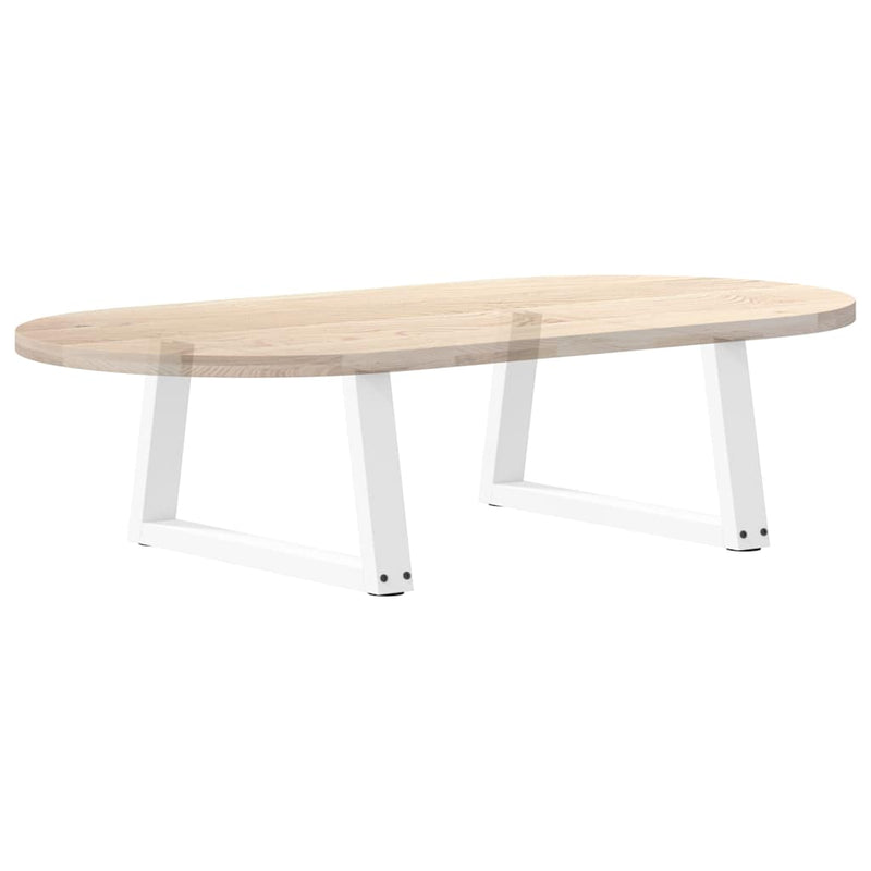 vidaXL 2 db fehér, V-alakú acél dohányzóasztal láb 60 x (30-31,3) cm