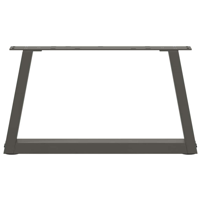 vidaXL 2 db antracitszürke, V-alakú acél dohányzóasztal láb 60 x (30-31,3) cm