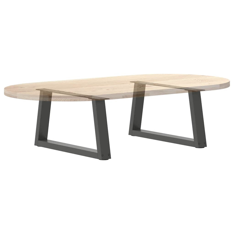 vidaXL 2 db antracitszürke, V-alakú acél dohányzóasztal láb 60 x (30-31,3) cm