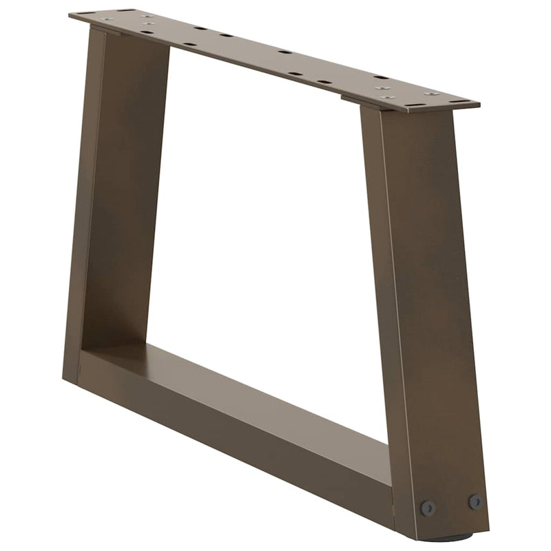 vidaXL 2 db V-alakú natúr acél dohányzóasztal láb 60x(30-31,3) cm