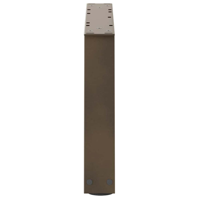 vidaXL 2 db V-alakú natúr acél dohányzóasztal láb 60x(30-31,3) cm