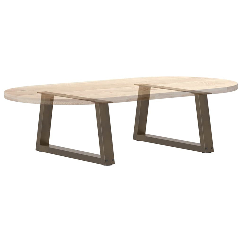 vidaXL 2 db V-alakú natúr acél dohányzóasztal láb 60x(30-31,3) cm
