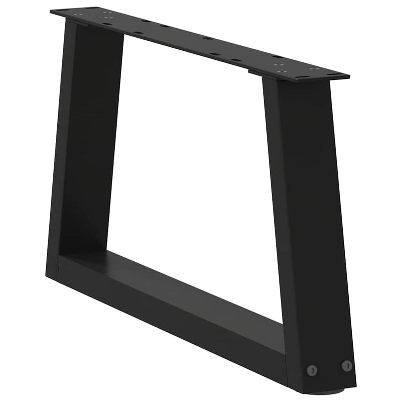 vidaXL 2 db fekete, V-alakú acél dohányzóasztal láb 70 x (30-31,3) cm