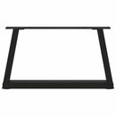 vidaXL 2 db fekete, V-alakú acél dohányzóasztal láb 70 x (30-31,3) cm