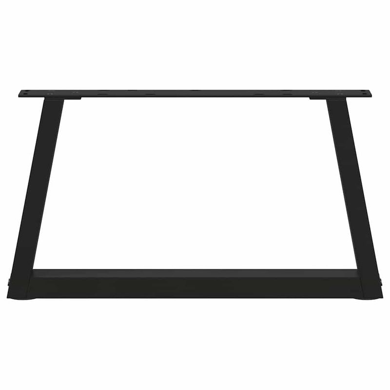 vidaXL 2 db fekete, V-alakú acél dohányzóasztal láb 70 x (30-31,3) cm