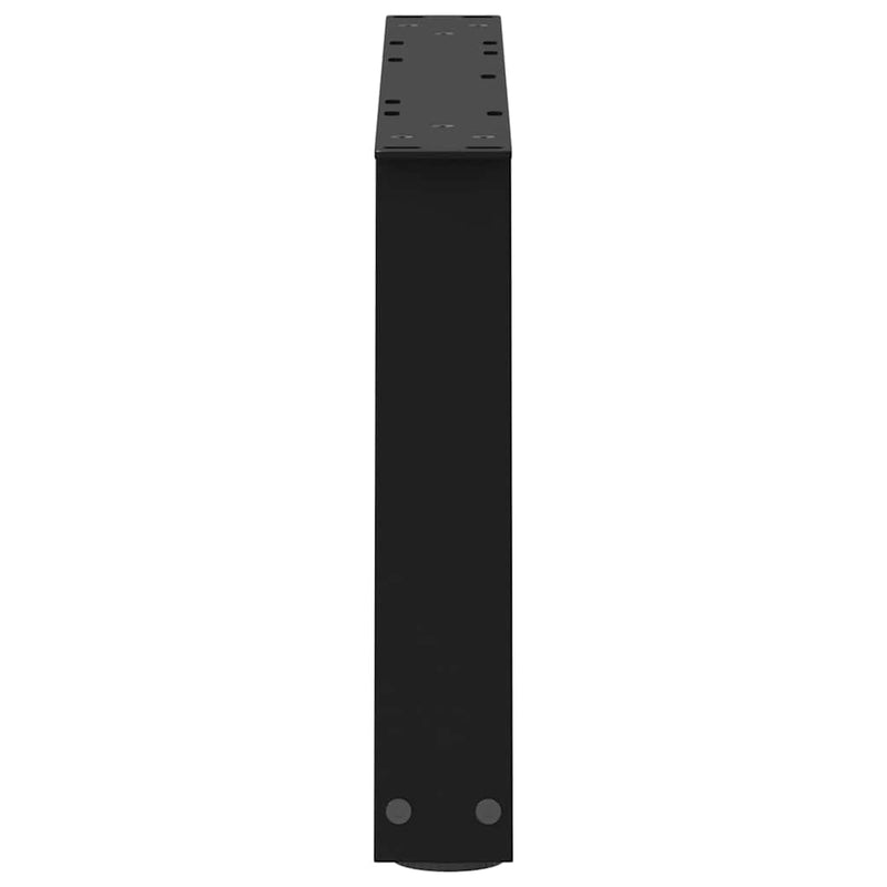 vidaXL 2 db fekete, V-alakú acél dohányzóasztal láb 70 x (30-31,3) cm