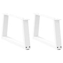 vidaXL 2 db fehér, V-alakú acél dohányzóasztal láb 70 x (30-31,3) cm