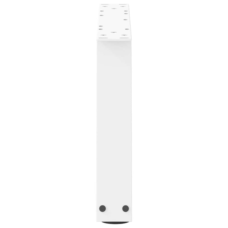 vidaXL 2 db fehér, V-alakú acél dohányzóasztal láb 70 x (30-31,3) cm