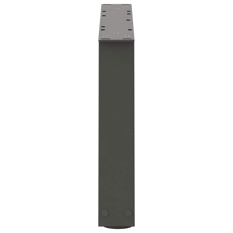 vidaXL 2 db antracitszürke, V-alakú acél dohányzóasztal láb 70 x (30-31,3) cm
