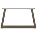 vidaXL 2 db V-alakú natúr acél dohányzóasztal láb 70 x (30-31,3) cm