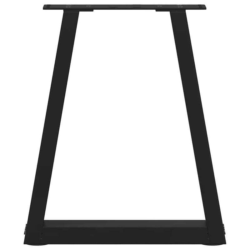 vidaXL 2 db fekete, V-alakú acél dohányzóasztal láb 28 x (42-43,3) cm