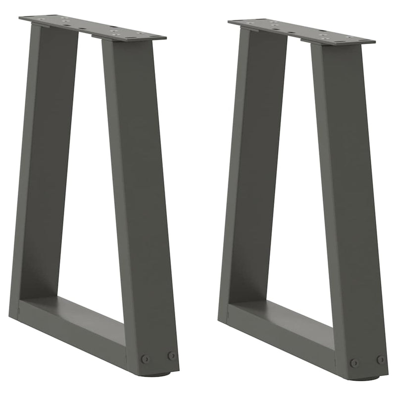 vidaXL 2 db antracitszürke, V-alakú acél dohányzóasztal láb 28 x (42-43,3) cm
