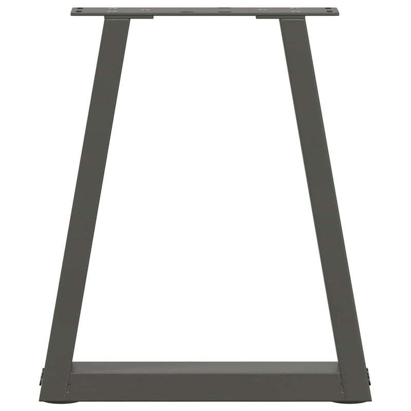 vidaXL 2 db antracitszürke, V-alakú acél dohányzóasztal láb 28 x (42-43,3) cm