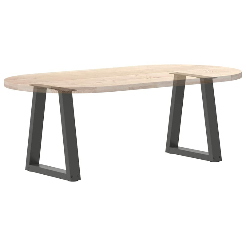 vidaXL 2 db antracitszürke, V-alakú acél dohányzóasztal láb 28 x (42-43,3) cm