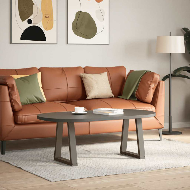 vidaXL 2 db V-alakú natúr acél dohányzóasztal láb 28 x (42-43,3) cm