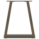 vidaXL 2 db V-alakú natúr acél dohányzóasztal láb 28 x (42-43,3) cm