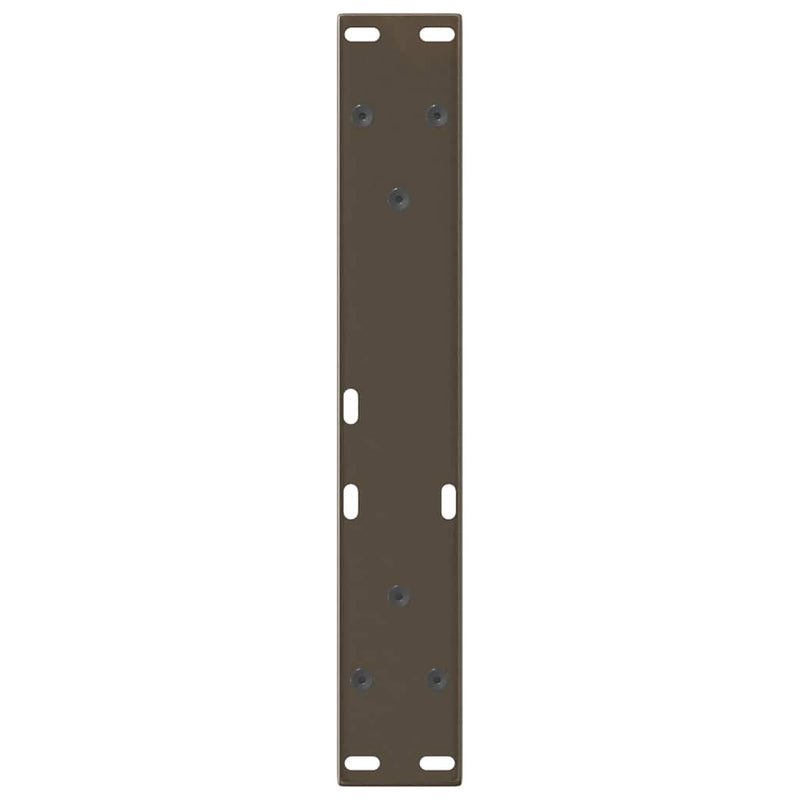 vidaXL 2 db V-alakú natúr acél dohányzóasztal láb 28 x (42-43,3) cm