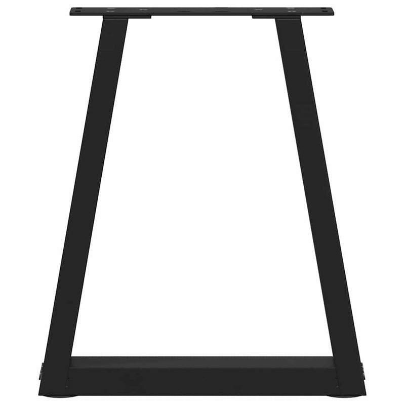 vidaXL 2 db fekete, V-alakú acél dohányzóasztal láb 38 x (42-43,3) cm
