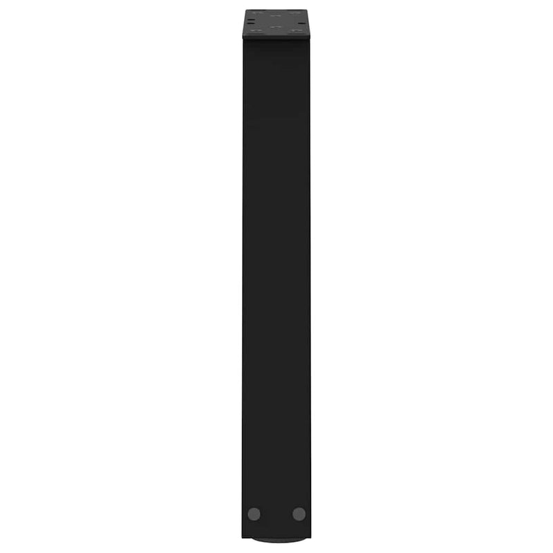 vidaXL 2 db fekete, V-alakú acél dohányzóasztal láb 38 x (42-43,3) cm
