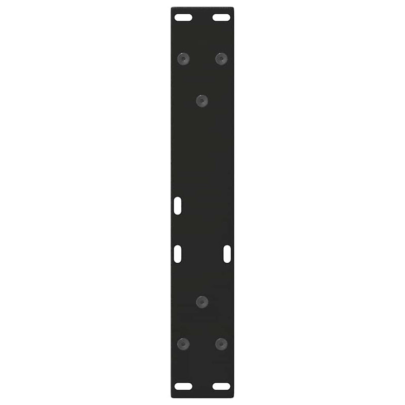 vidaXL 2 db fekete, V-alakú acél dohányzóasztal láb 38 x (42-43,3) cm