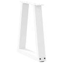 vidaXL 2 db fehér, V-alakú acél dohányzóasztal láb 38x(42-43,3) cm