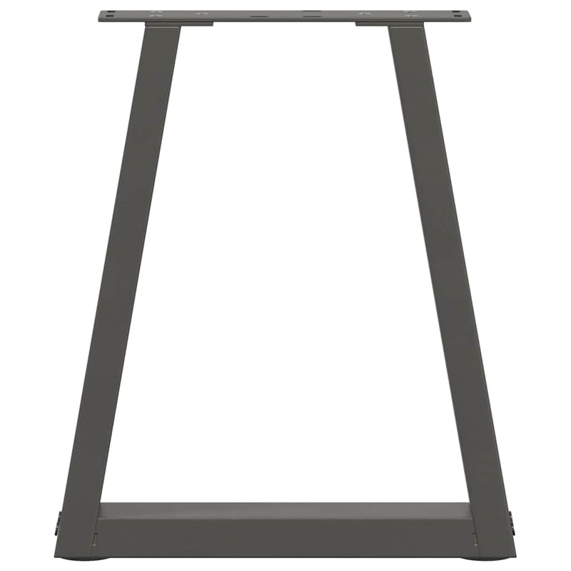 vidaXL 2 db antracitszürke, V-alakú acél dohányzóasztal láb 38x(42-43,3) cm