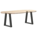 vidaXL 2 db antracitszürke, V-alakú acél dohányzóasztal láb 38x(42-43,3) cm