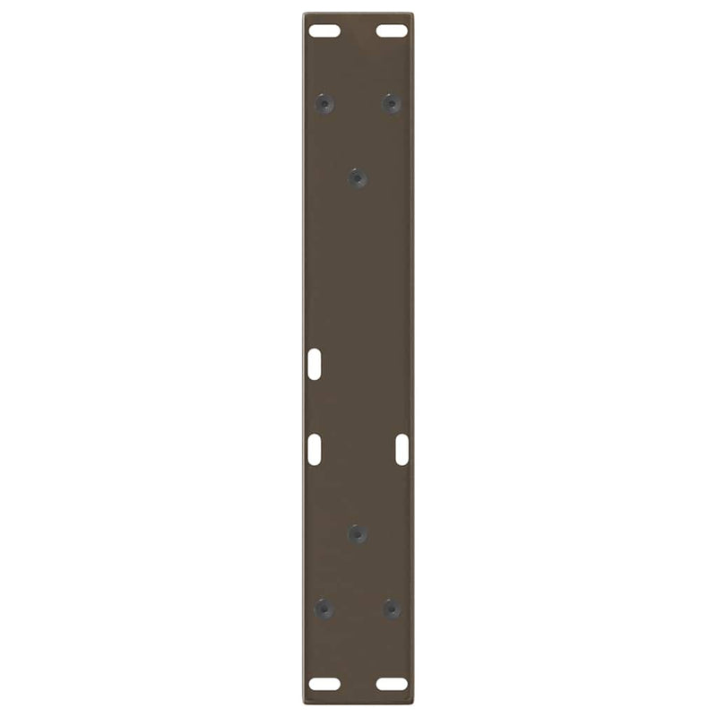 vidaXL 2 db V-alakú natúr acél dohányzóasztal láb 38x(42-43,3) cm