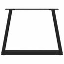 vidaXL 2 db fekete, V-alakú acél dohányzóasztal láb 50 x (42-43,3) cm