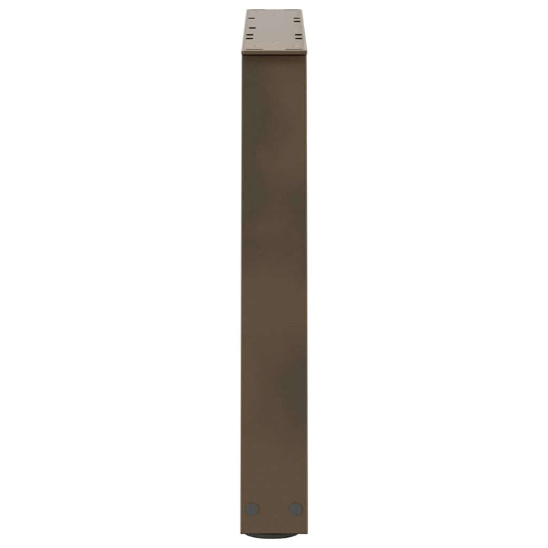 vidaXL 2 db V-alakú natúr acél dohányzóasztal láb 50x(42-43,3) cm