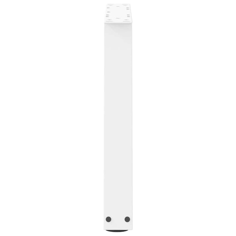 vidaXL 2 db fehér, V-alakú acél dohányzóasztal láb 60 x (42-43,3) cm