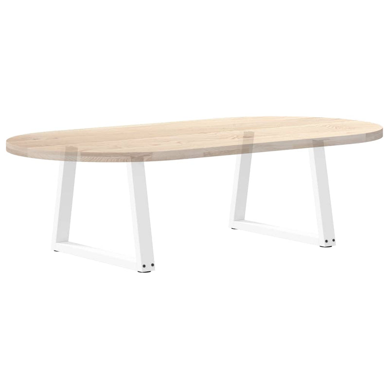 vidaXL 2 db fehér, V-alakú acél dohányzóasztal láb 60 x (42-43,3) cm