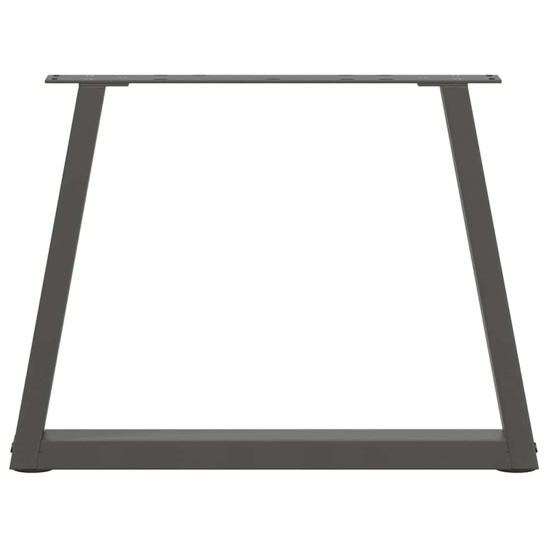 vidaXL 2 db antracitszürke, V-alakú acél dohányzóasztal láb 60 x (42-43,3) cm