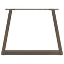 vidaXL 2 db V-alakú natúr acél dohányzóasztal láb 60 x (42-43,3) cm