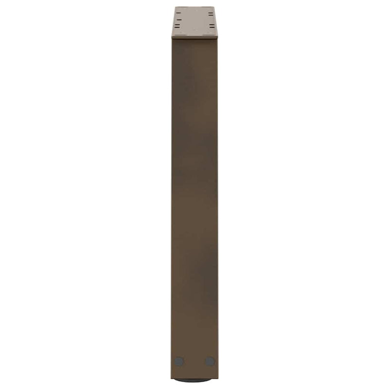 vidaXL 2 db V-alakú natúr acél dohányzóasztal láb 60 x (42-43,3) cm