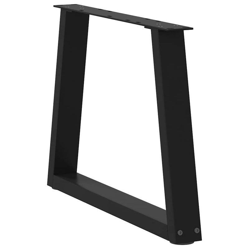vidaXL 2 db fekete, V-alakú acél dohányzóasztal láb 70 x (42-43,3) cm