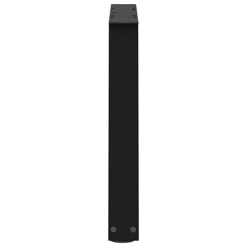 vidaXL 2 db fekete, V-alakú acél dohányzóasztal láb 70 x (42-43,3) cm